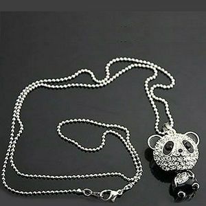 Super cute panda bear necklace